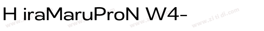 H iraMaruProN W4字体转换